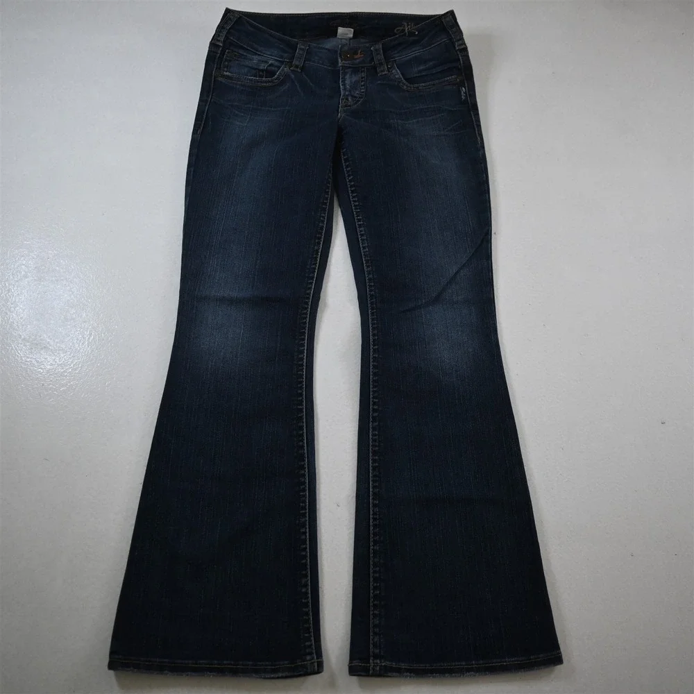 Silver‎ Jeans 29 Aiko Flare Rinse Stretch Denim Womens Jeans